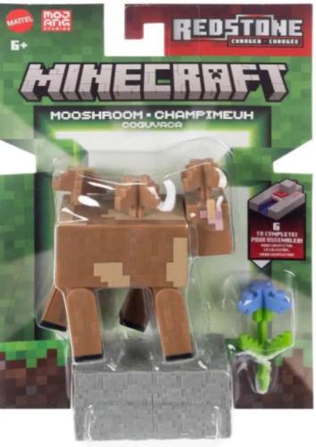 MINECRAFT PERSONAGGI CORE 8 CM - MUCCA FUNGO PIETRA ROSSA