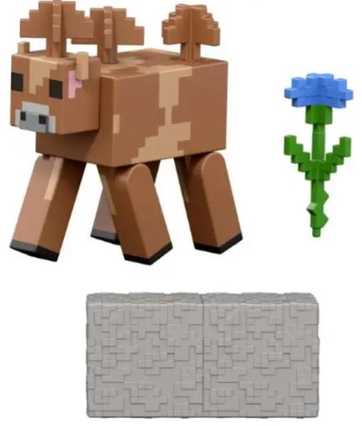 MINECRAFT PERSONAGGI CORE 8 CM - MUCCA FUNGO PIETRA ROSSA