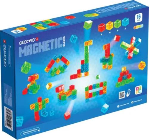 GEOMAG MAGNETIC BLOCKS GEMS - 16 CUBI MAGNETICI