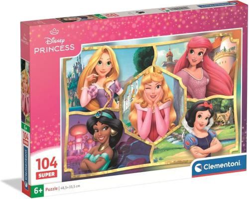 PUZZLE 104 PZ SUPER COLOR PRINCIPESSE DISNEY 2025