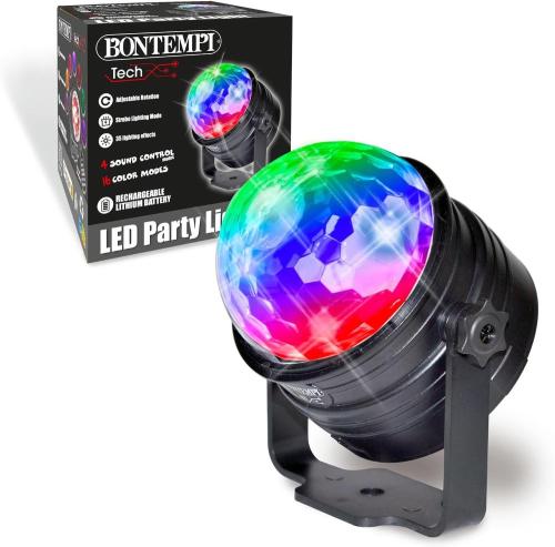 LED PARTY LIGHT SFERA CON LUCI LED DA DISCOTECA 11x9.1x8.5 CM