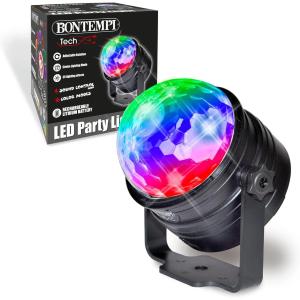 LED PARTY LIGHT SFERA CON LUCI LED DA DISCOTECA 11x9.1x8.5 CM