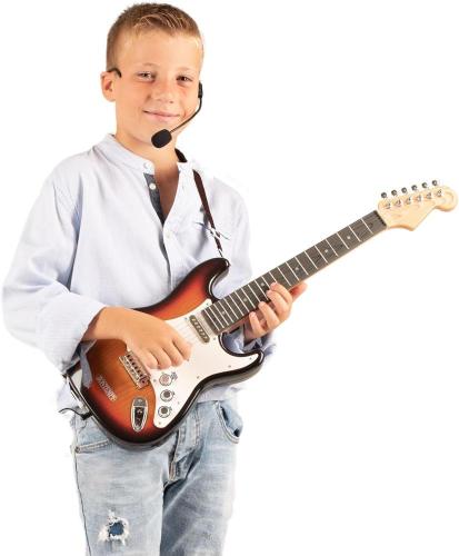 CHITARRA ROCK ELETTRONICA WIRELESS CON MICROFONO 67 CM