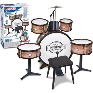 BATTERIA GRAN CASSA 6 ELEMENTI CON SGABELLO E 2 BACCHETTE 700x400x800 MM