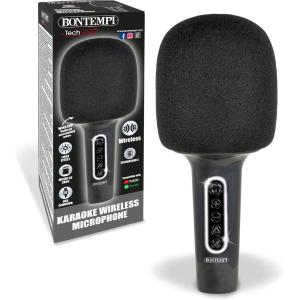 MICROFONO WIRELESS KARAOKE CON ALTOPARLANTE 8,5X20 CM