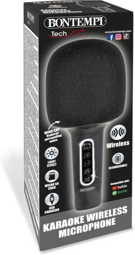 MICROFONO WIRELESS KARAOKE CON ALTOPARLANTE 8,5X20 CM