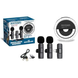 RINGLIGHT ANELLO DI LUCE + 2 MICROFONI WIRELESS