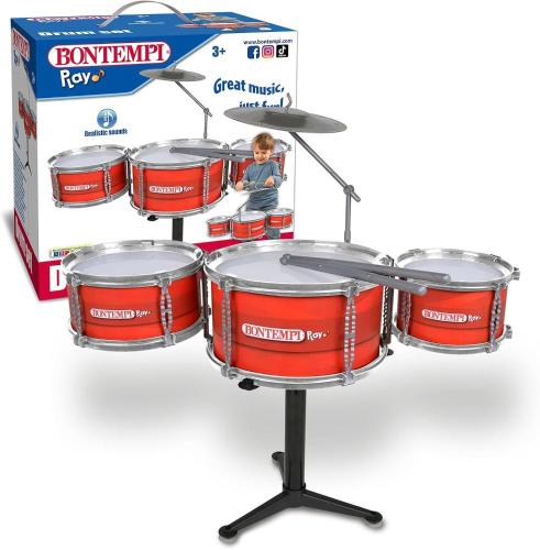 BATTERIA JAZZ SET 3 TAMBURI E PIATTI 