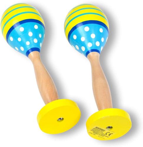 MARACAS IN LEGNO COLORATO L.180MM