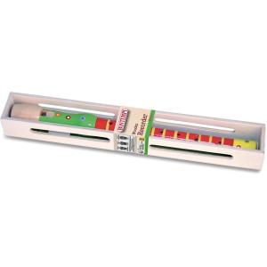 FLAUTO DOLCE IN LEGNO COLORATO DITEGIATURA BAROCCA