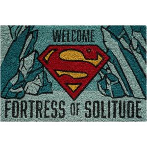 ZERBINO TAPPETO INGRESSO SUPERMAN WELCOME TO THE FORTRESS OF SOLITUDE