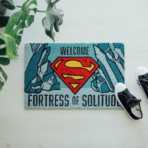 ZERBINO TAPPETO INGRESSO SUPERMAN WELCOME TO THE FORTRESS OF SOLITUDE