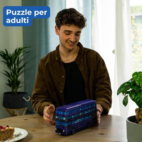 PUZZLE 3D VEICOLI - AUTOBUS A 3 PIANI VIOLA HARRY POTTER 