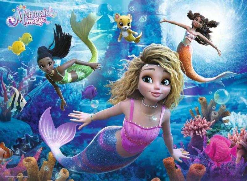 PUZZLE 200 PZ XXL MAGICHE SIRENE MERMAID MAGIC