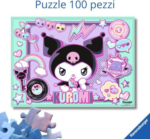 PUZZLE 100 PZ XXL KUROMI HELLO KITTY