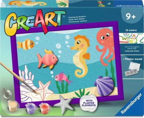 CREART SERIE D - CAVALLUCCIO MARINO CON GESSO 3D