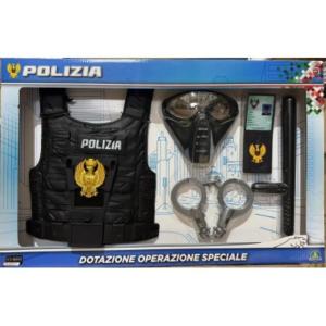 POLIZIA SET GRANDE UFFICIALE CON ACCESSORI