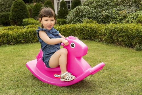 ROCKING HORSE CAVALLINO A DONDOLO MAGENTA SINGOLO
