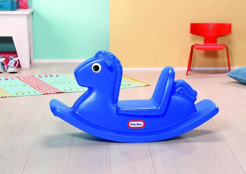 ROCKING HORSE CAVALLINO A DONDOLO BLU SINGOLO