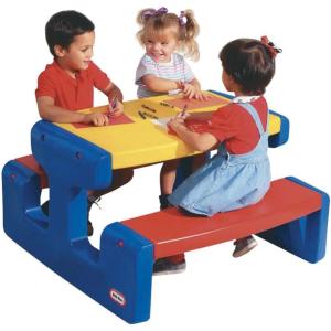 TAVOLO DA PICNIC LARGE TABLE COLORI PRIMARI