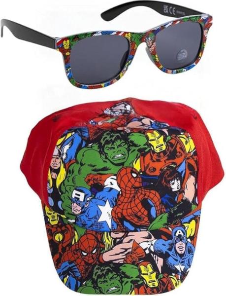 CAPPELLO SET DI OCCHIALI DA SOLE AVENGERS
