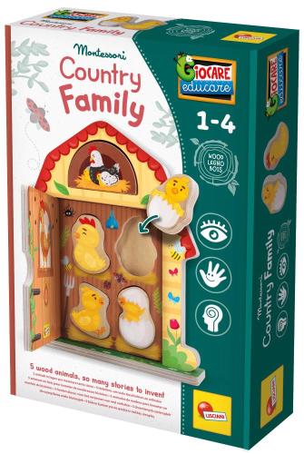 MONTESSORI LEGNO LA FAMIGLIA DELLA FATTORIA