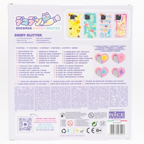 DECODEN GEL GLITTER BRILLANTE CON DECORAZIONI