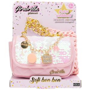 GIRABRILLA BORSA BORSETTA ROSA SOFI BON BON