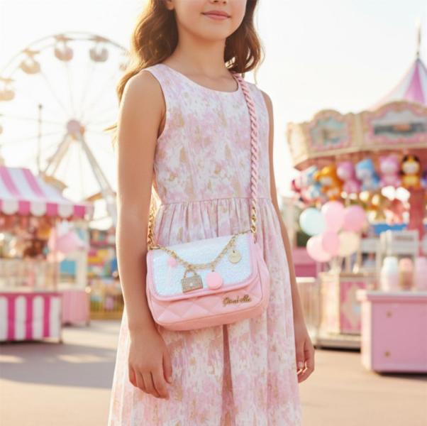 GIRABRILLA BORSA BORSETTA ROSA SOFI BON BON