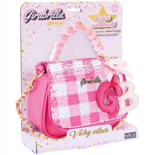 GIRABRILLA BORSA BORSETTA ROSA VICHY VIBES