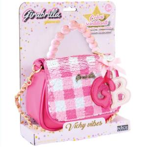 GIRABRILLA BORSA BORSETTA ROSA VICHY VIBES