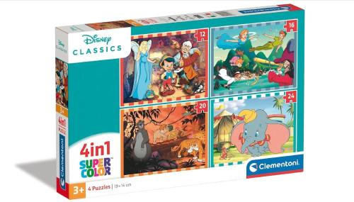 PUZZLE 4 IN 1 DISNEY CLASSICS