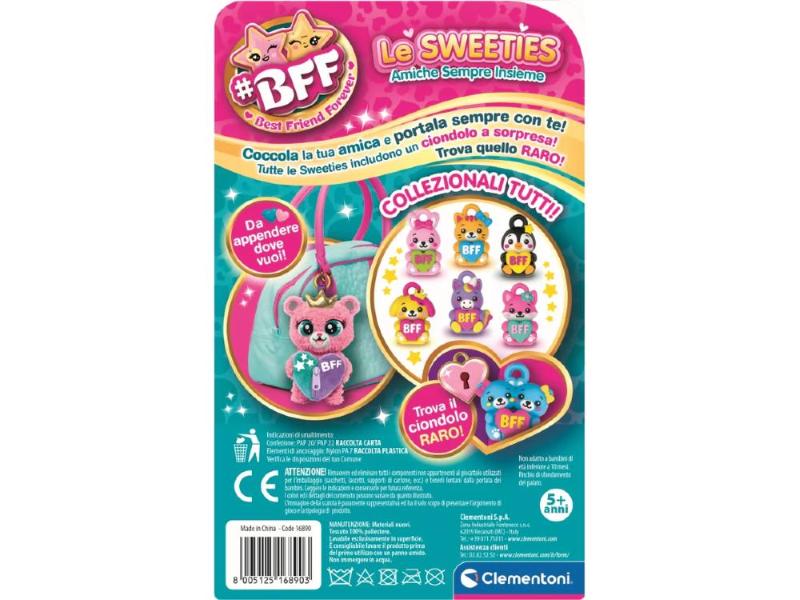 CRAZY CHIC - BFF: LE SWEETIES PORTACHIAVI PELUCHE POCKET PLUSHES