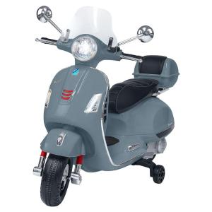 MOTO ELETTRICA PIAGGIO VESPA 1GTS GRIGIA C/BAULETTO 12V