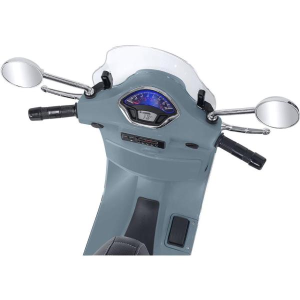 MOTO ELETTRICA PIAGGIO VESPA 1GTS GRIGIA C/BAULETTO 12V