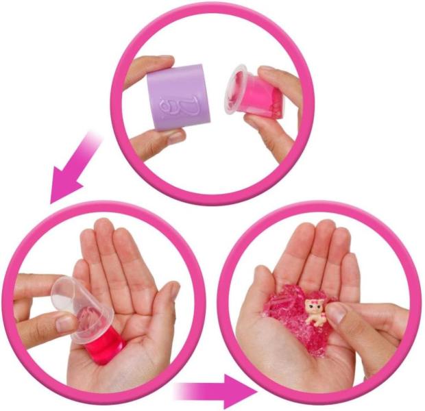 BARBIE PARTY SURPRISE MAKE-UP BAMBOLA A SORPRESA CAMBIA COLORE LILLA