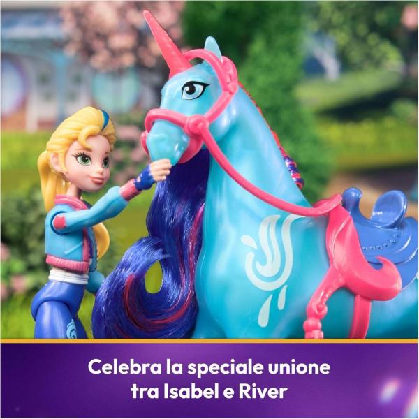 UNICORN ACADEMY UNICORNO RIVER CON ACCESSORI PER EQUITAZIONE