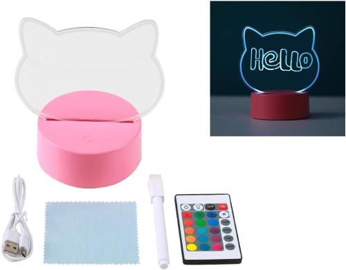 LAMPADA LED 3D CAT DIY