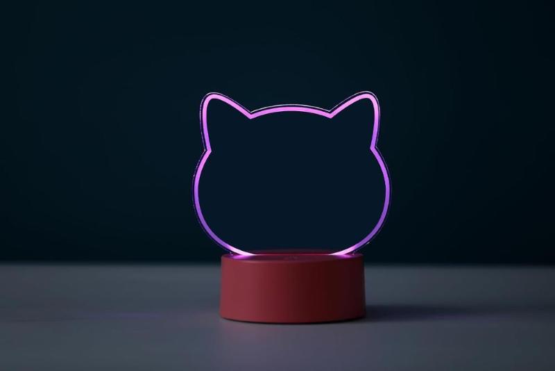 LAMPADA LED 3D CAT DIY