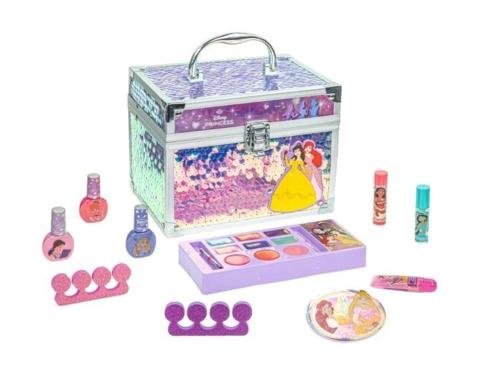 BEAUTY CASE PRINCESS LIP BALM WITH TRAIN CASE VALIGETTA 4 PZ