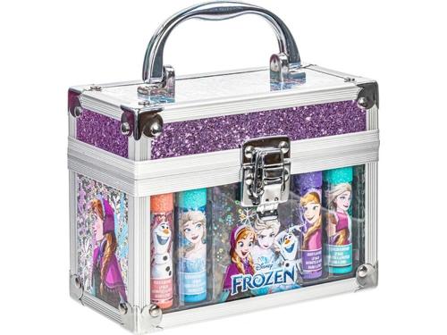 BEAUTY CASE FROZEN LIP BALM WITH TRAIN CASE VALIGETTA 4 PZ