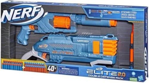 NERF ELITE 2.0 DOUBLE DEFENSE 2 PACK 2 FUCILI