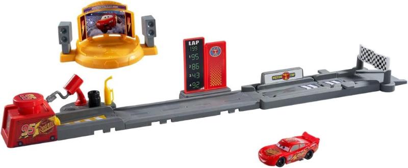 CARS PISTON CUP LAUNCHING PLAYSET SET LUNGO 50+ CM