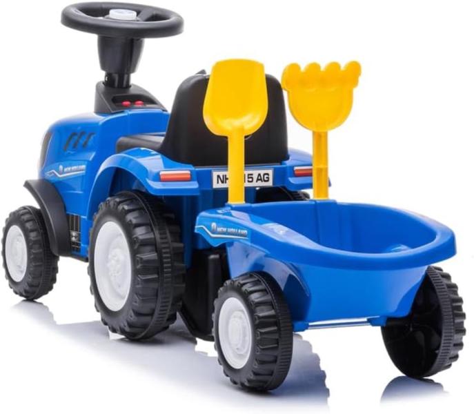 TRATTORE CON RIMORCHIO RIDE-ON CAVALCABILE NEW HOLLAND