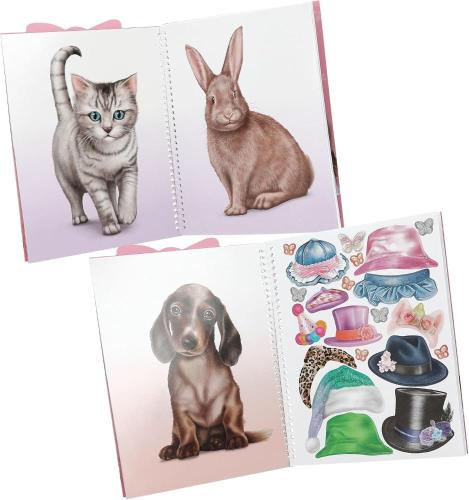 TOPMODEL - AGENDA CON ADESIVI CUTE ANIMALS DRESS ME UP ANIMALI CARINI