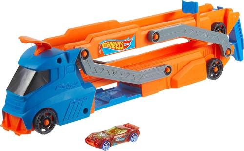 HOT WHEELS - TRASPORTATORE CON PISTA SUPER VELOCITÀ