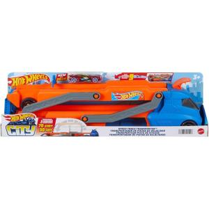 HOT WHEELS - TRASPORTATORE CON PISTA SUPER VELOCITÀ