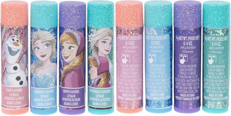 BEAUTY CASE FROZEN LIP BALM WITH TRAIN CASE VALIGETTA 4 PZ