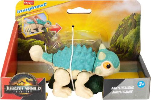 IMAGINEXT JURASSIC WORLD 4 DINOSAURO CON RUOTE E MOVIMENTO ANCHILOSAURIO