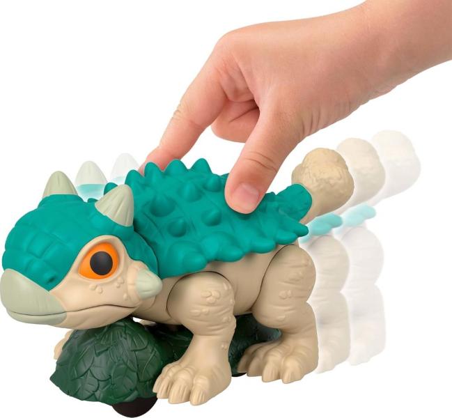 IMAGINEXT JURASSIC WORLD 4 DINOSAURO CON RUOTE E MOVIMENTO ANCHILOSAURIO